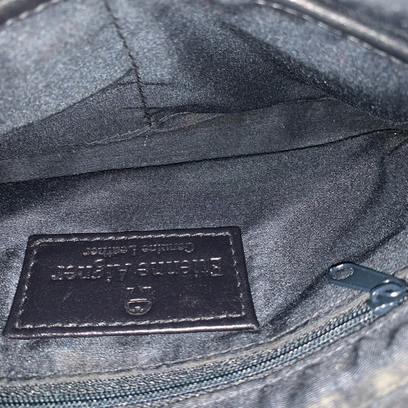 Etienne Aigner π Dark Blue Soft Leather Handbag πwith Adjustable Handel - Picture 8 of 8